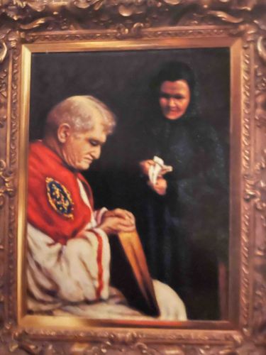Framed Devotional Portrait of Pope John Paul II