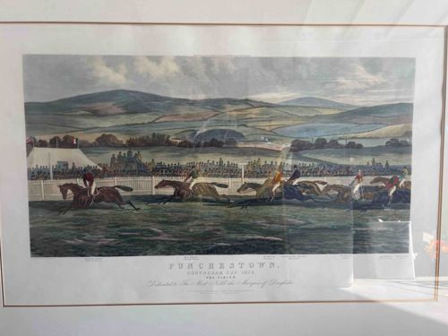 Punchestown Conyngham Cup 1870 'The Finish' Racing Print