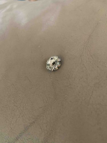 Bezel-Set Crystal Rondelle Bead