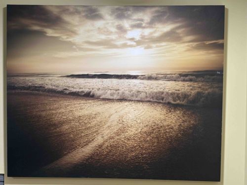 Seascape Canvas Print: Golden Hour Waves