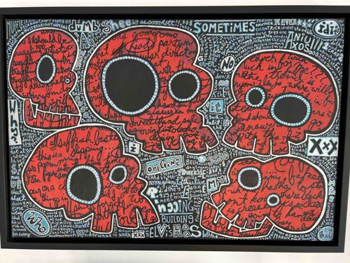 Mixed Media Skull Composition by Mr. Hyde