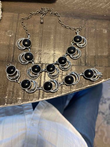 Sarah Coventry 'Midnight Lace' Necklace and Bracelet Set