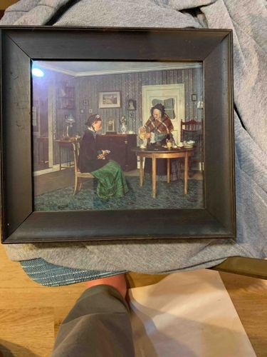 Victorian Miniature Shadowbox Diorama of a Domestic Interior