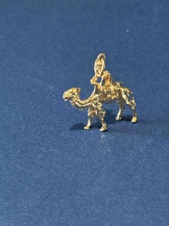 Gold Camel and Rider Charm/Pendant