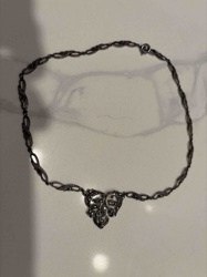 Art Nouveau Style Marcasite Mask Pendant Necklace