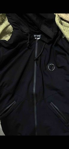 Black Hooded Performance Jacket