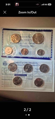 United States Mint Uncirculated Coin Set