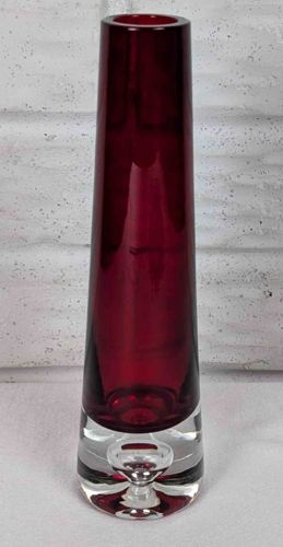 Mid-Century Modern Sommerso Art Glass Bud Vase