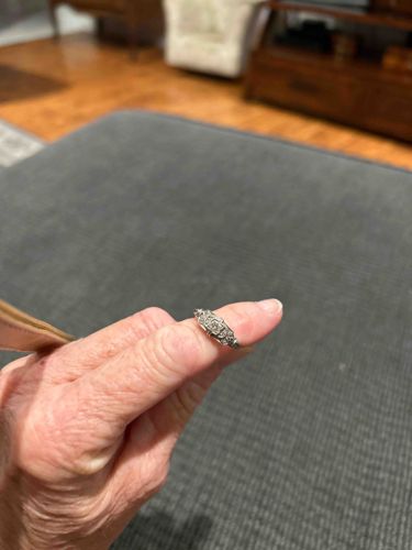 Vintage Art Deco Diamond and White Gold Ring