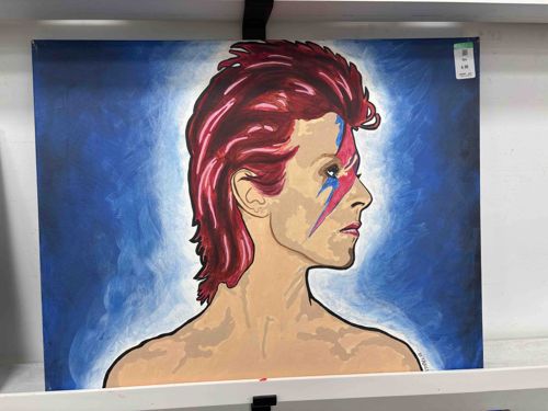 David Bowie 'Aladdin Sane' Style Portrait Painting