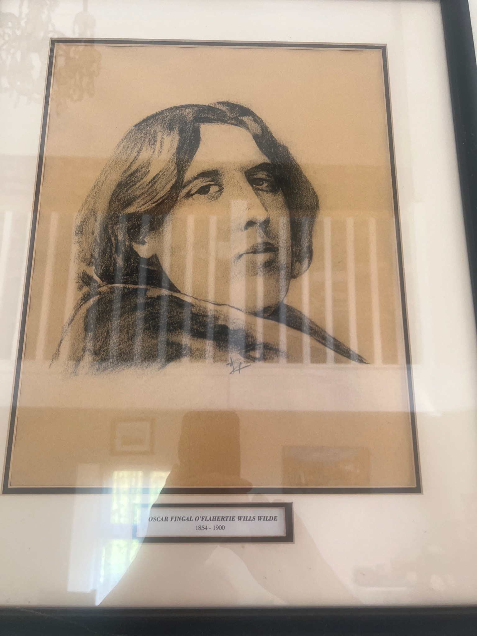 Submitted photo of Portrait drawing of Oscar Wilde (unauthenticated)