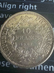 10 Francs French Coin (1967)