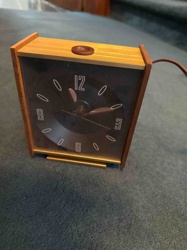Mid-Century Modern Electric Table Alarm Clock