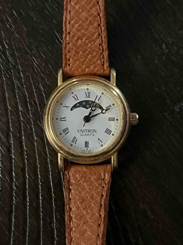 Unitron Quartz Moon Phase Wristwatch