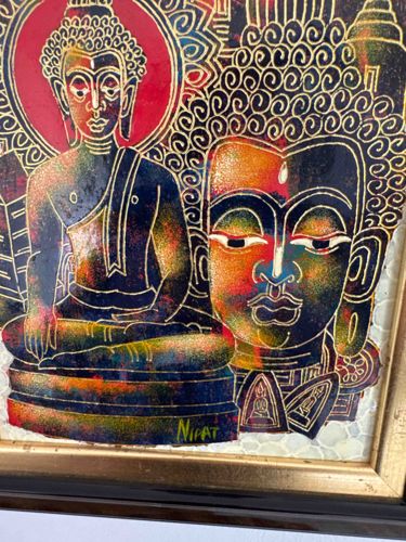 Framed Contemporary Buddha Art