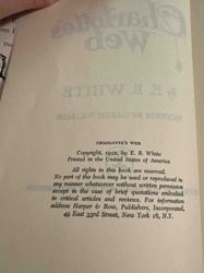 Charlotte's Web (1952 First Edition - Title/Copyright Page)