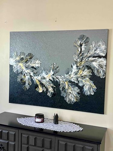 Abstract Acrylic Pour Painting
