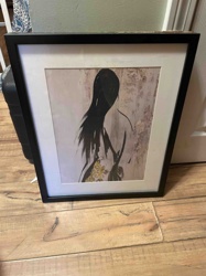 Framed Abstract Figure Study Picture