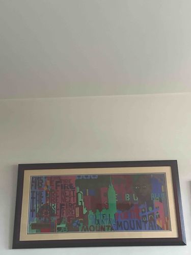 William Cox Urban Abstract Print with Text