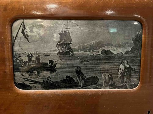 Maritime Scene Etched Panel Inlay