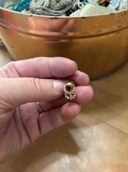Victorian Pearl and Garnet Earring