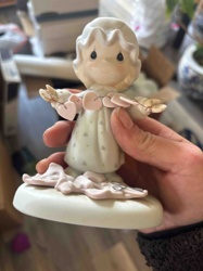Precious Moments 'Jonathan & David' Sewing Themed Figurine with Hearts