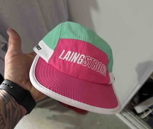 Two-Tone Athletic Cap with LAINGSTRONG and TRXX Branding