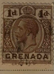 Grenada 1d Postage Stamp, King Edward VII