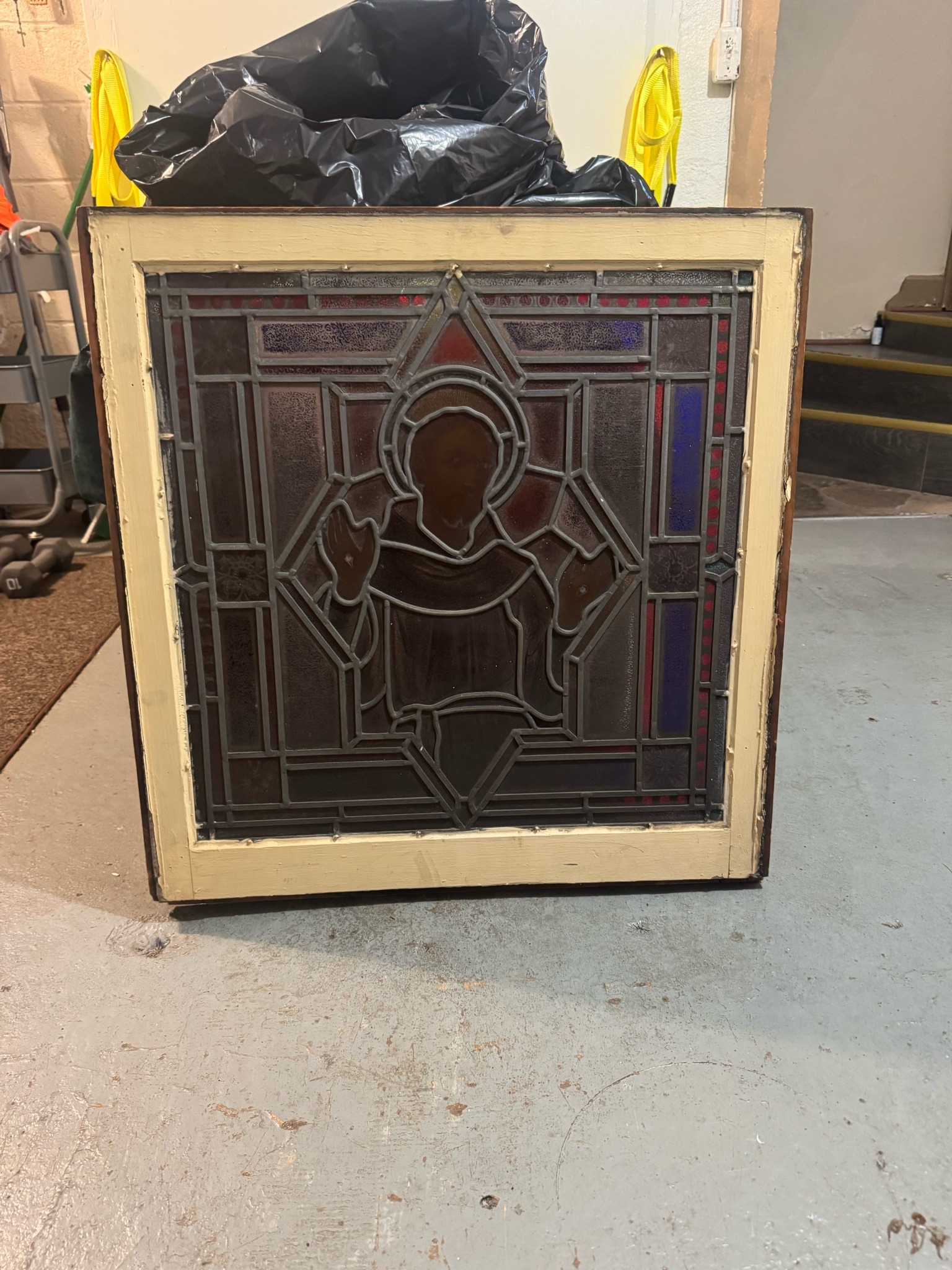 Submitted photo of Stained glass window panel