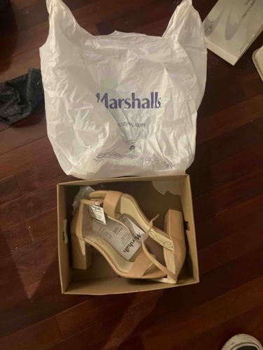 New Strappy Block Heel Sandals in Nude/Blush
