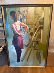 Figurative Oil Painting of a Ballerina