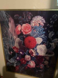 Framed Floral Basket Print