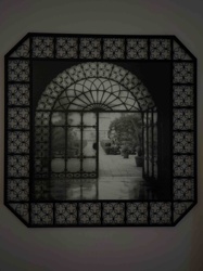 Decorative Framed Wall Art with Ornate Metalwork