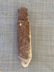 Heavily Corroded Artillery Projectile