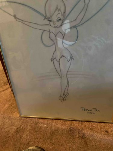 Tinker Bell Production Drawing from Peter Pan (1953)