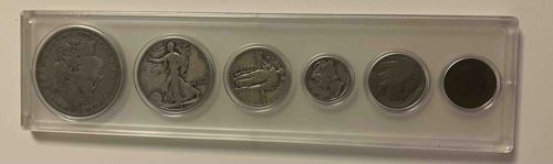 U.S. Historic Coin Collection in Acrylic Holder