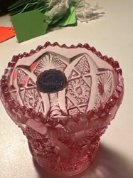 Imperial Open Lace Pink Depression Glass Bowl/Candy Dish