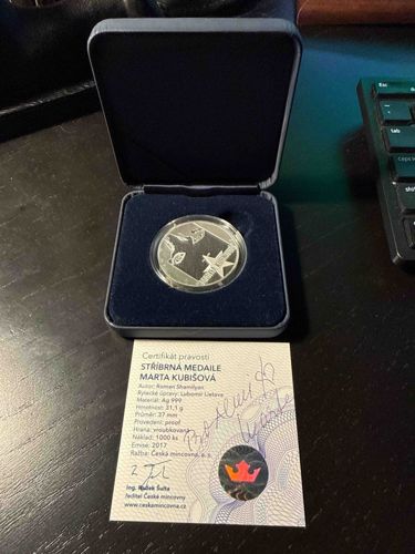 Marta Kubišová Commemorative Silver Medal (2017)