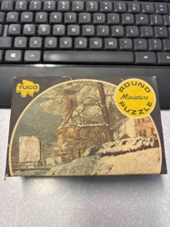 Tuco Round Miniature Puzzle 'Winter Scene with Church'