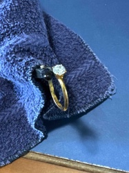 Gold Diamond Solitaire Ring