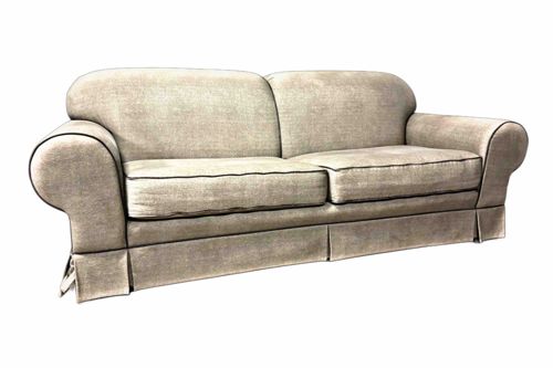 Traditional Two-Seat Upholstered Sofa