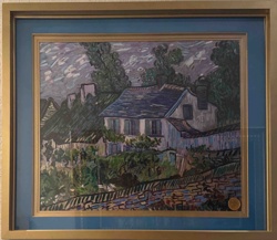 Framed Reproduction Print of Van Gogh's 'Houses at Auvers'