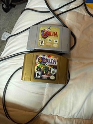 Nintendo 64 The Legend of Zelda: Ocarina of Time and Majora's Mask Game Cartridges