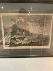 Der Sturm auf dem Meer (The Storm at Sea) - Framed Engraving