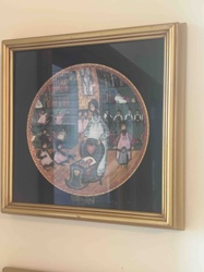 P. Buckley Moss 'Mother's World' Collector Plate, Framed