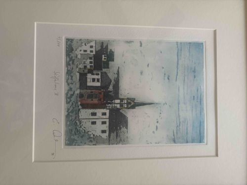 Limited Edition Etching of a Townscape titled 'Skipshone II'