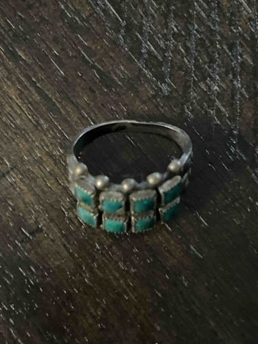 Sterling Silver and Turquoise Inlay Ring