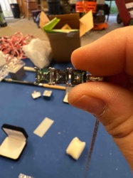 Three-Stone Square-Cut Mystic Topaz Pendant