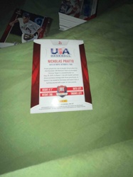Nicholas Pratto USA Baseball Trading Card
