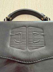 Embossed Leather Briefcase or Satchel